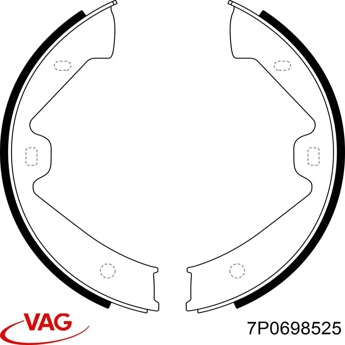 Zapatas de freno de mano VAG 7P0698525 precio, desde 30,29 EUR