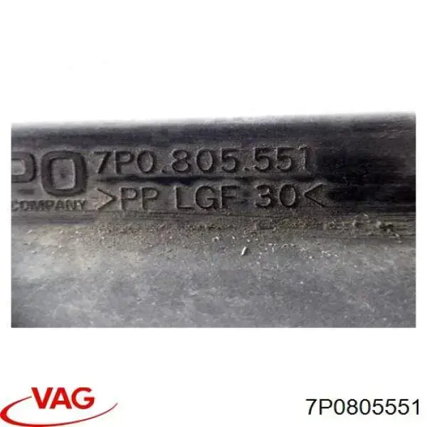 7P0805551 VAG apoyo de radiador inferior