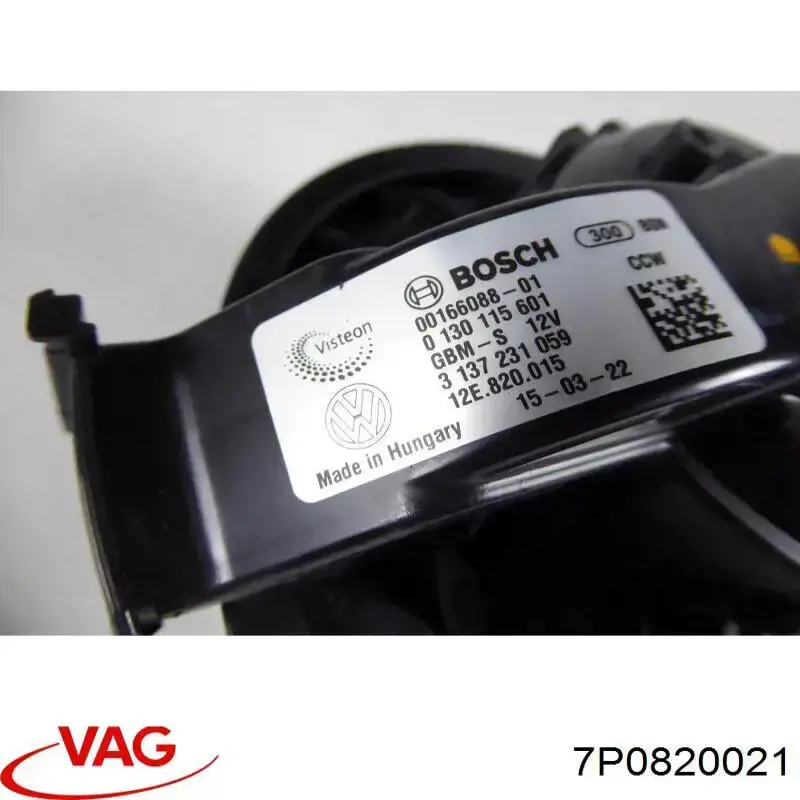 Comprar 7P0820021 VAG Motor de calefacción