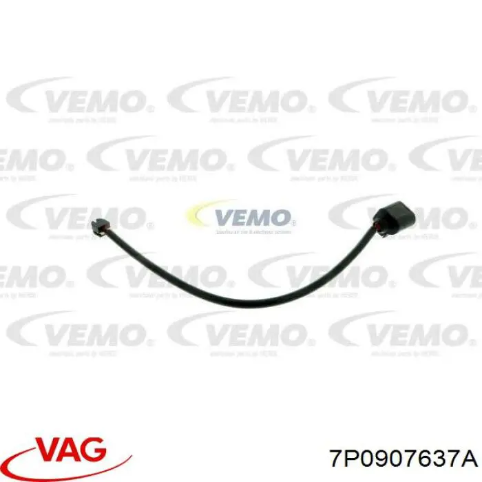 7P0907637A VAG Sensor de desgaste de las pastillas de freno delanteras