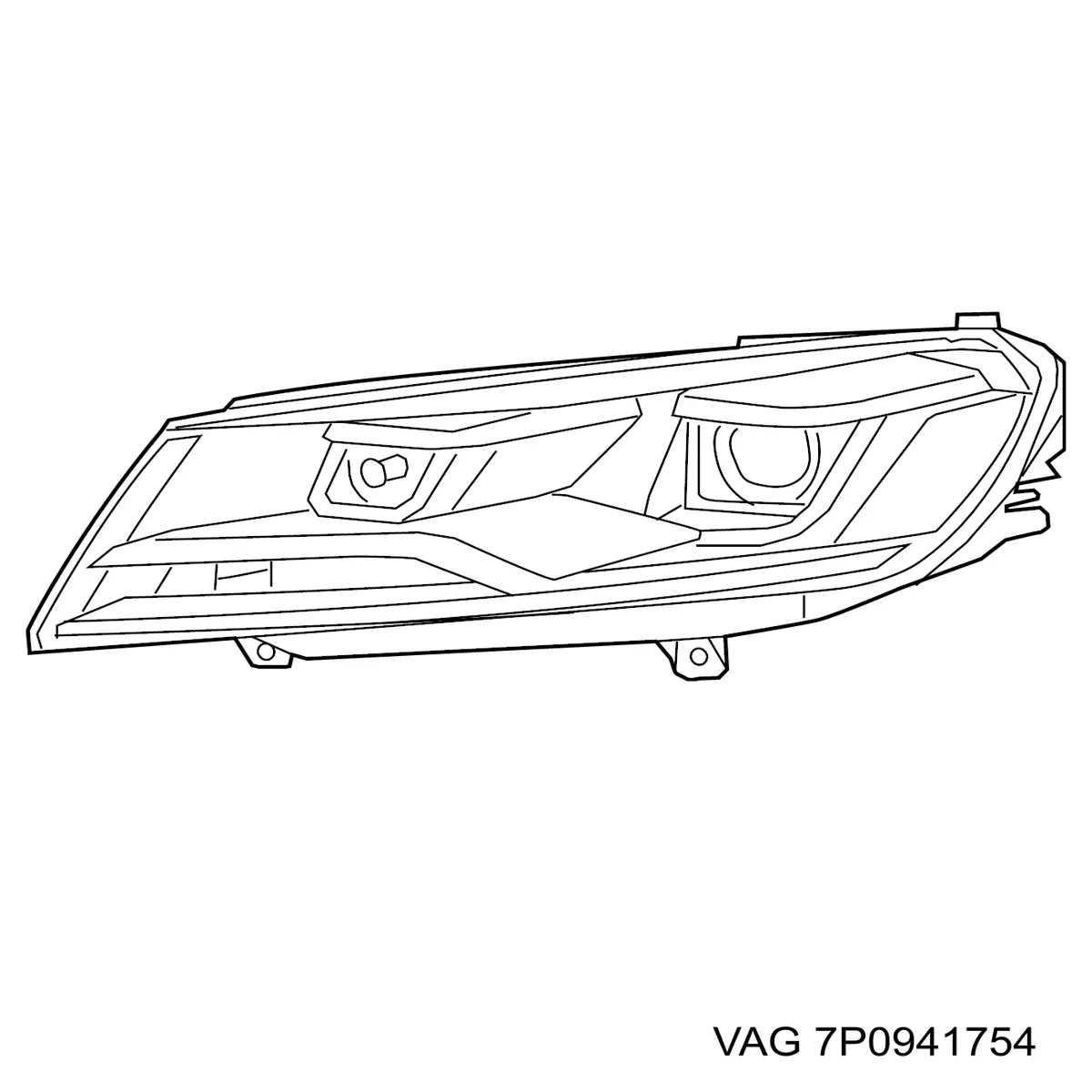Faro derecho VAG 7P0941754 precio, desde 1101,27 EUR