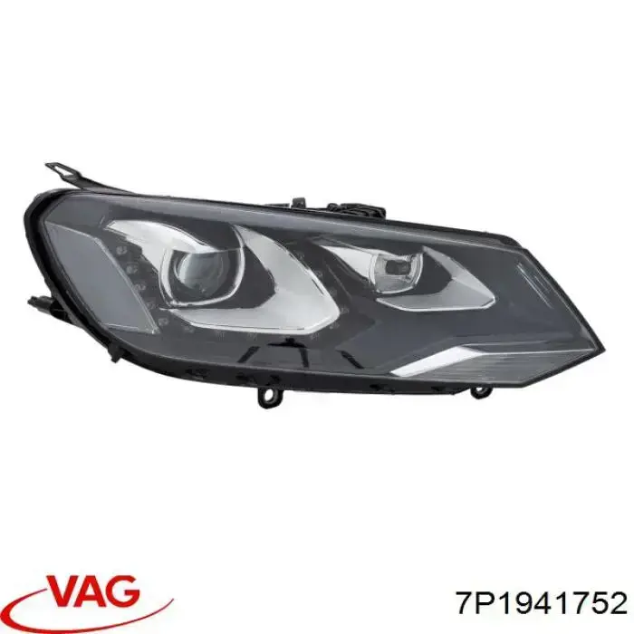 Faro derecho 7P1941752 VAG