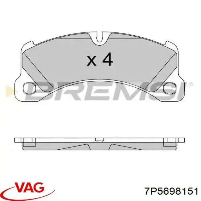 Pastillas freno delanteras VAG 7P5698151 precio, desde 67,65 EUR