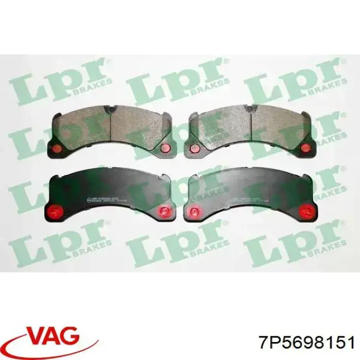 Comprar 7P5698151 VAG Pastillas delanteras de freno