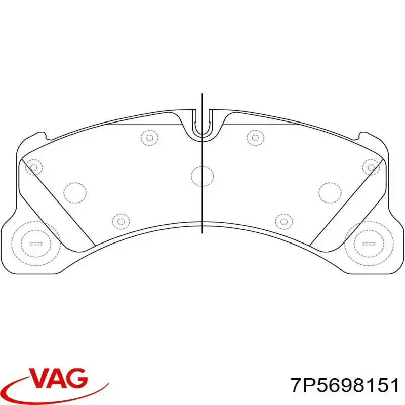 Pastillas de freno 7P5698151 VAG