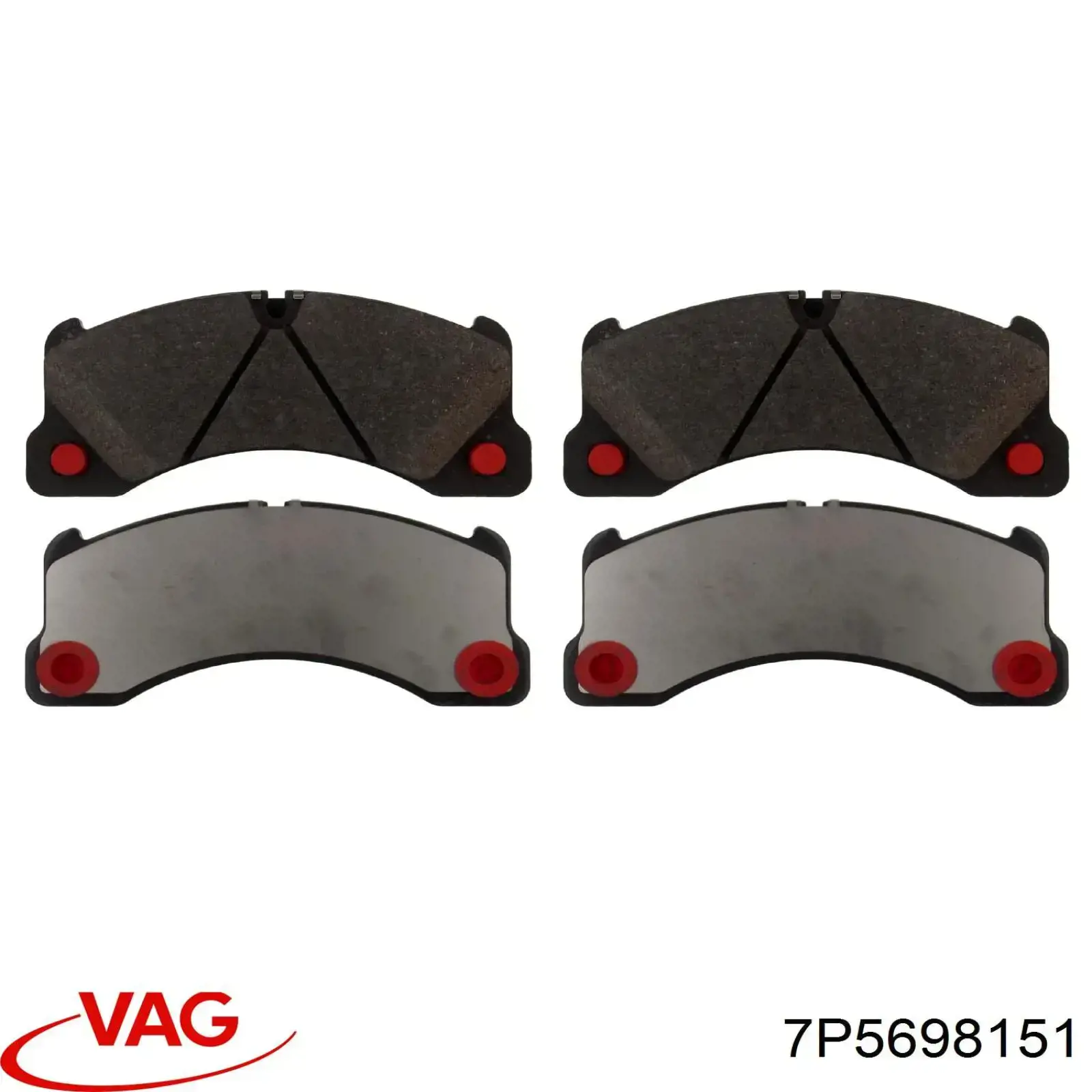 7P5698151 VAG Pastillas delanteras