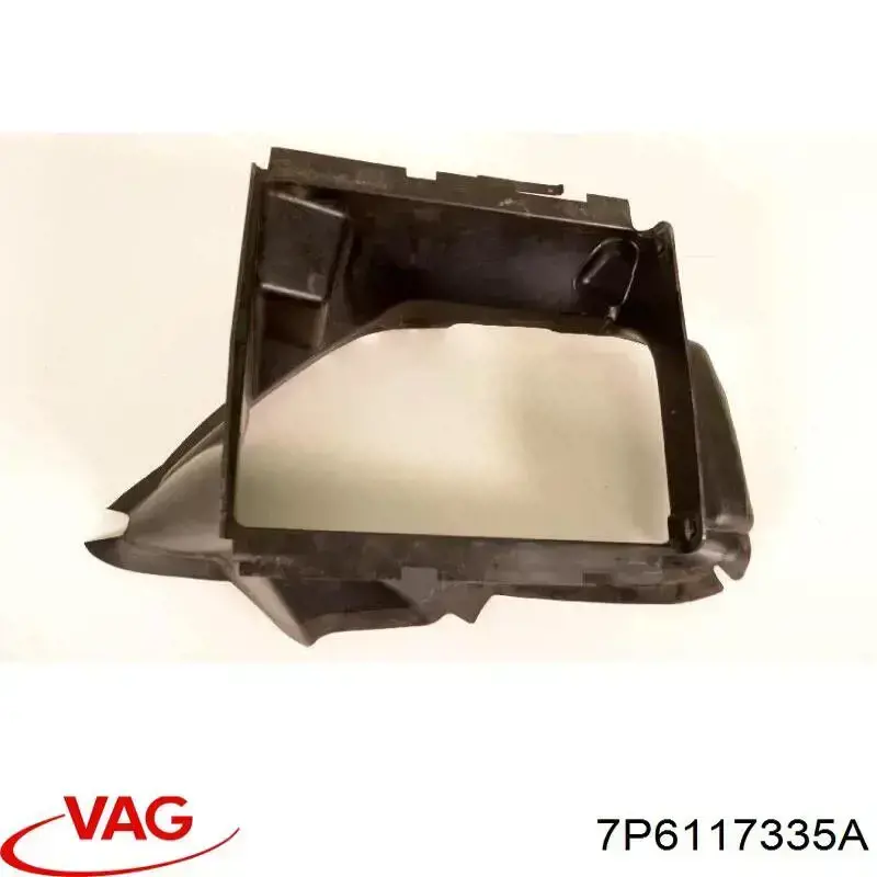 Deflector de aire del radiador intercooler derecho VAG 7P6117335A precio, desde 64,32 EUR