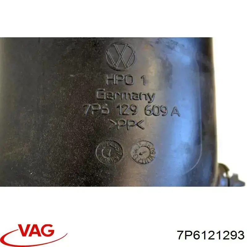 7P6121293 VAG deflector de aire, radiador, izquierdo
