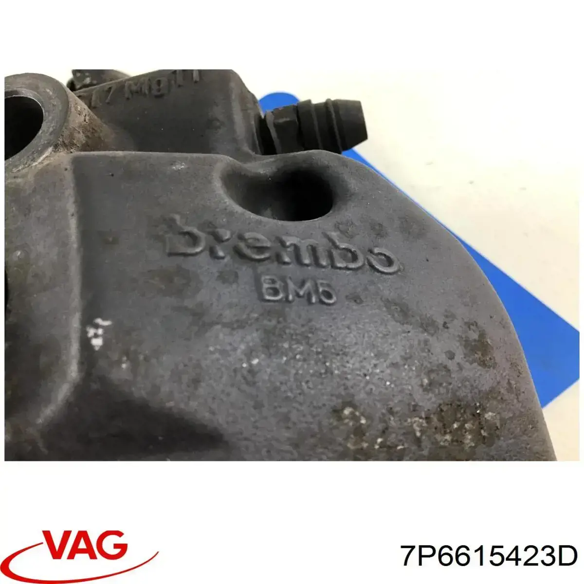 7P6615423D VAG Pinza de freno trasera izquierda