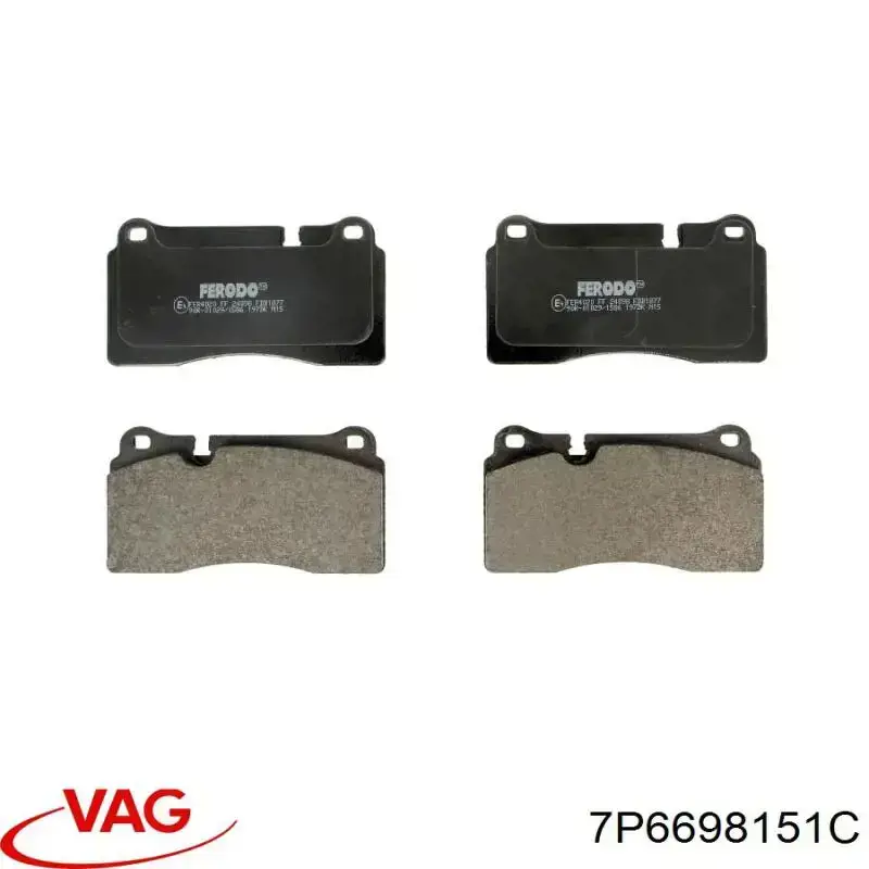 Pastillas de freno 7P6698151C VAG