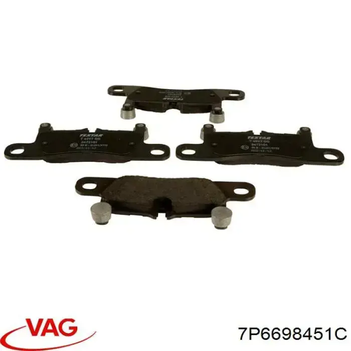 Comprar 7P6698451C VAG Pastillas de freno traseras