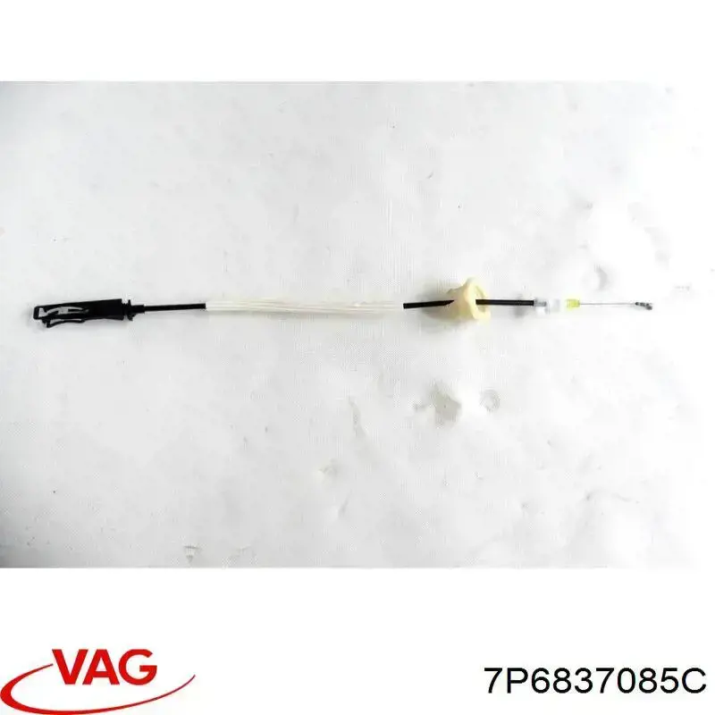 7P6837085C VAG cable de accionamiento, desbloqueo de puerta delantera