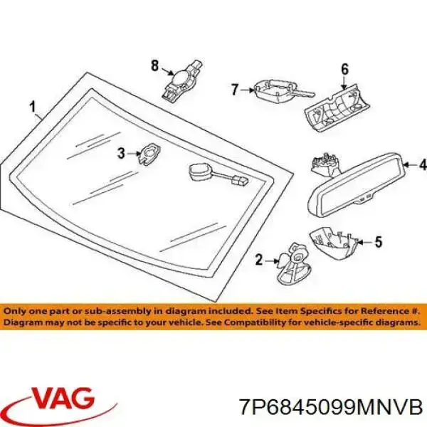 Cristal parabrisas VAG 7P6845099BCNVB precio, desde 156,61 EUR