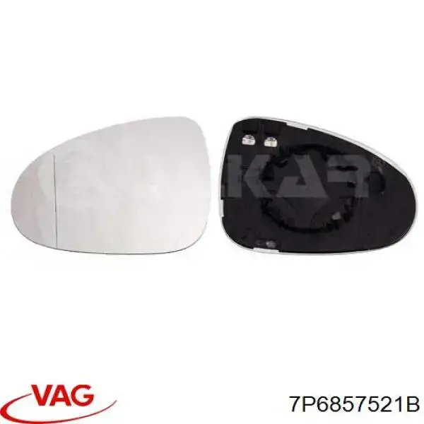 Cristal de espejo retrovisor exterior izquierdo 9582544E Polcar