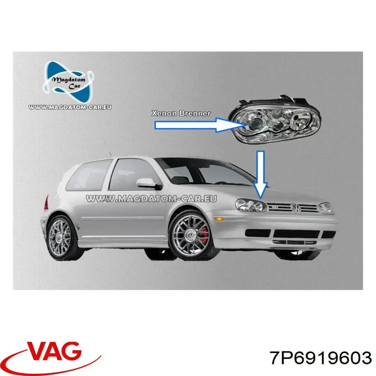 7P6919603 VAG Pantalla multifuncion