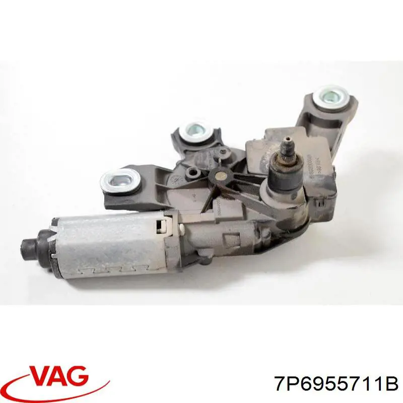 Motor limpiaparabrisas, trasera 7P6955711B VAG