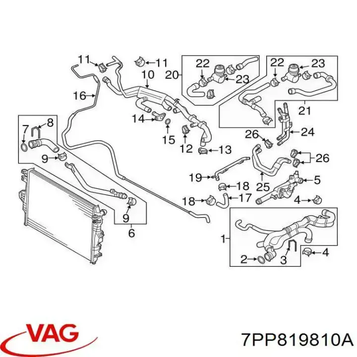 Válvula de control de líquido refrigerante Swag 33106303