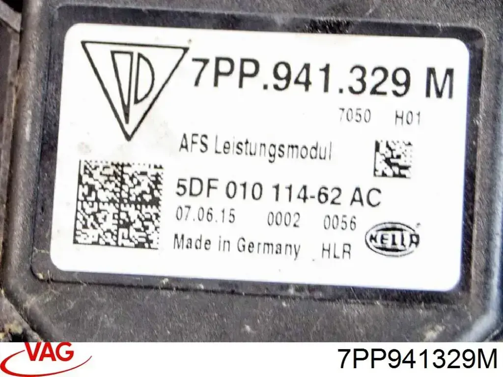 Módulo de control de iluminación adaptativa (ECU) 7PP941329M VAG