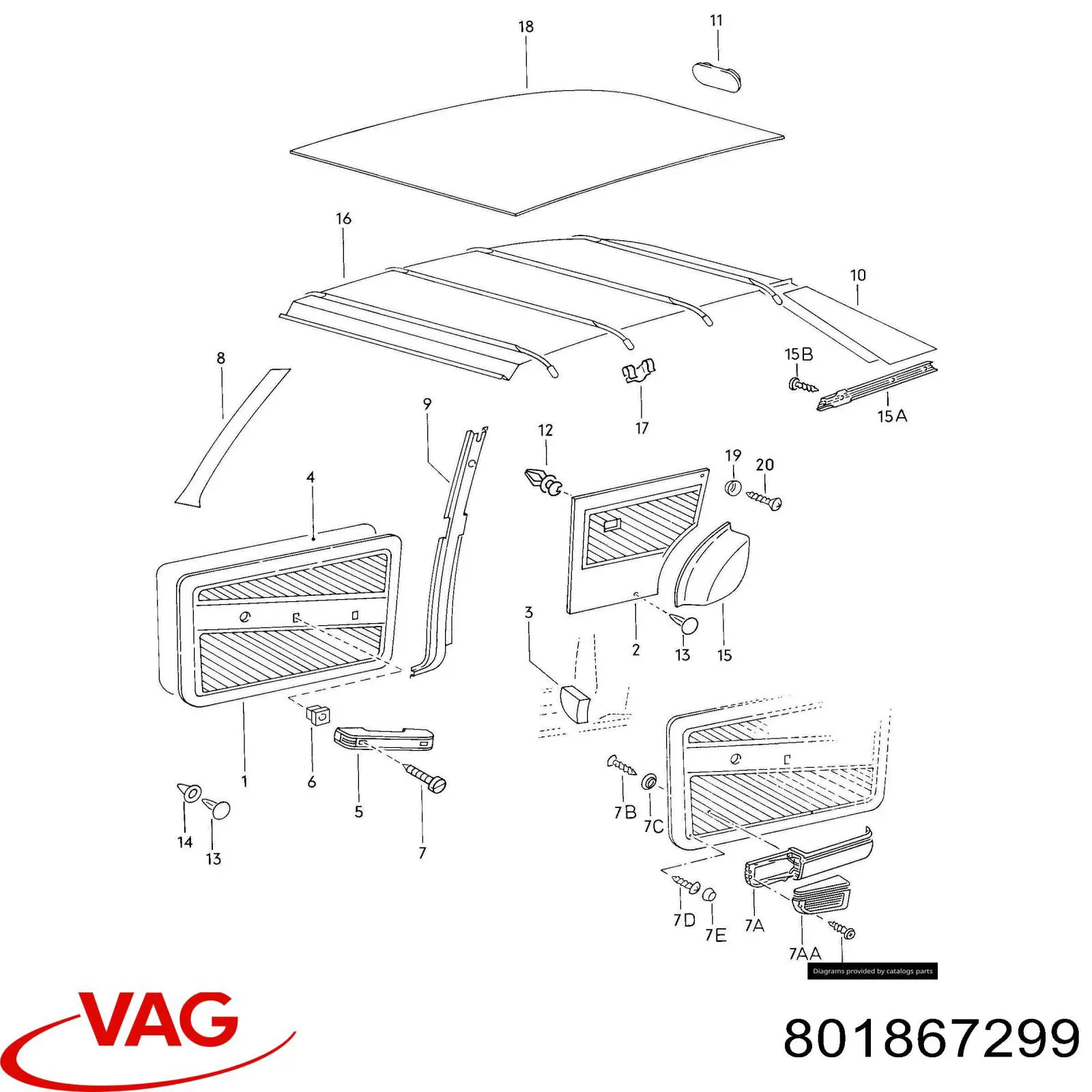  VAG 801867299 precio, desde 0,51 EUR