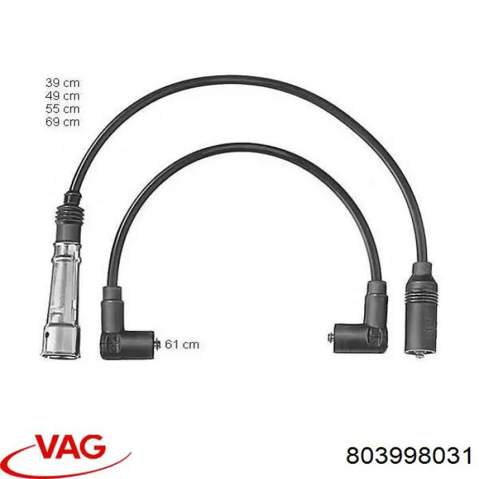 803998031 VAG juego de cables de encendido