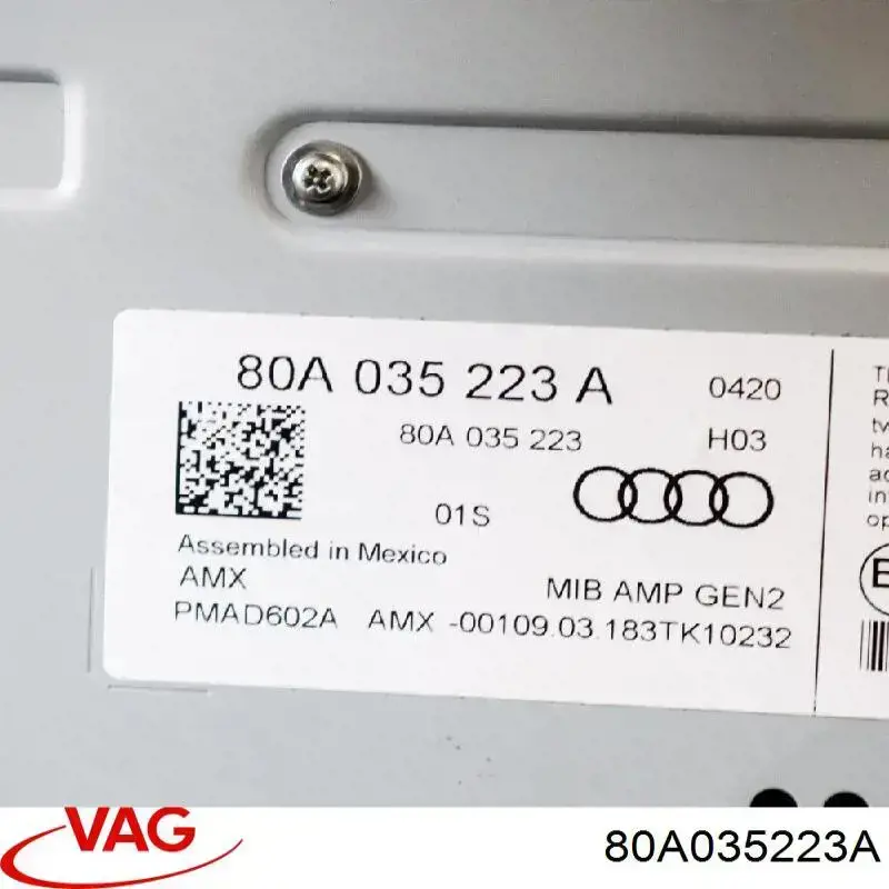 Comprar 80A035223A VAG Amplificador de sonido del sistema de audio
