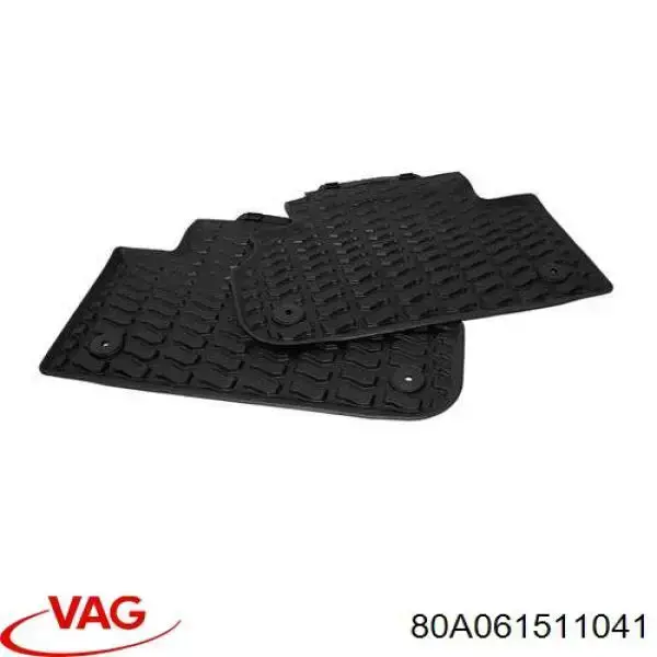 Juego de alfombrillas traseras, 2 piezas VAG 80A061511041 precio, desde 79,35 EUR