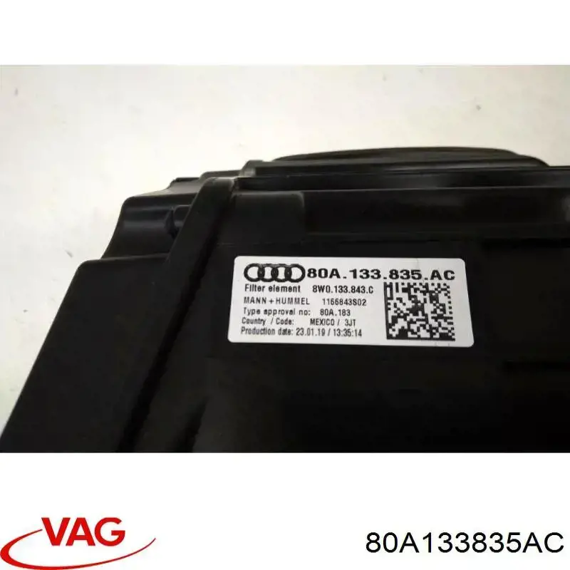 Comprar 80A133835AC VAG Caja del filtro de aire