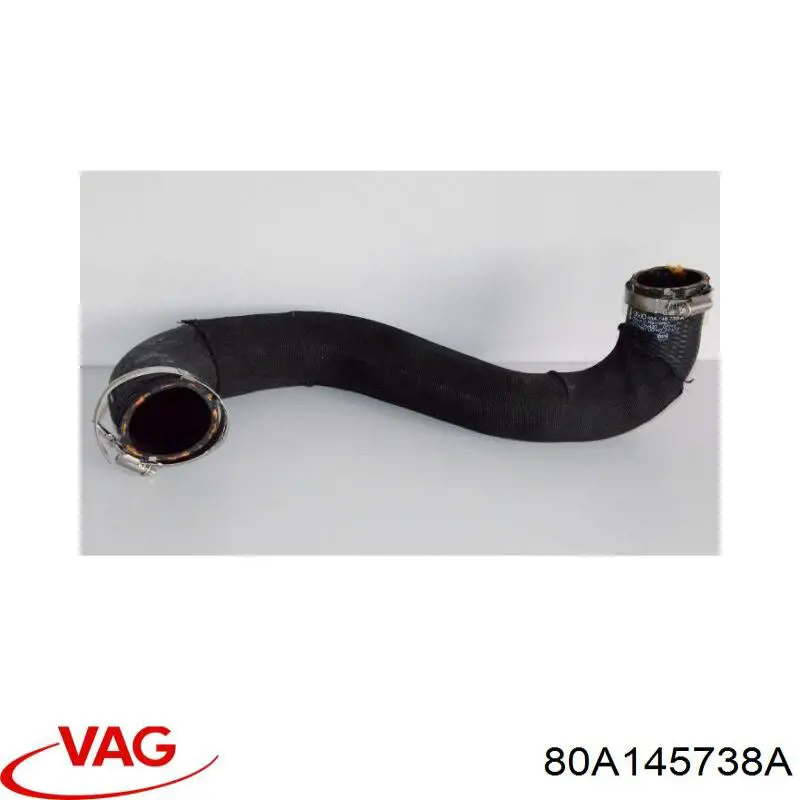 80A145738A VAG tubo flexible de aire de sobrealimentación derecho