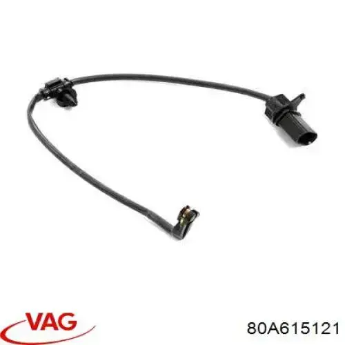 Sensor de desgaste de pastillas de freno trasero VAG 80A615121