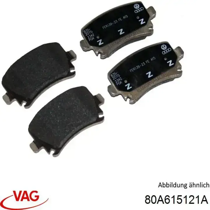 Sensor de desgaste de las pastillas de freno delanteras 80A615121A VAG