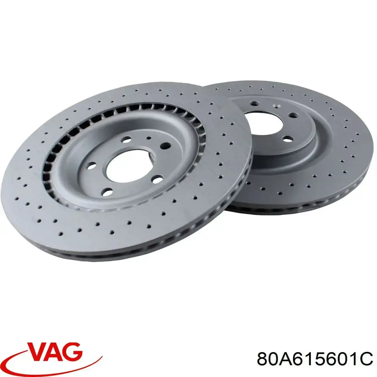 80A615601C VAG Freno de disco trasero