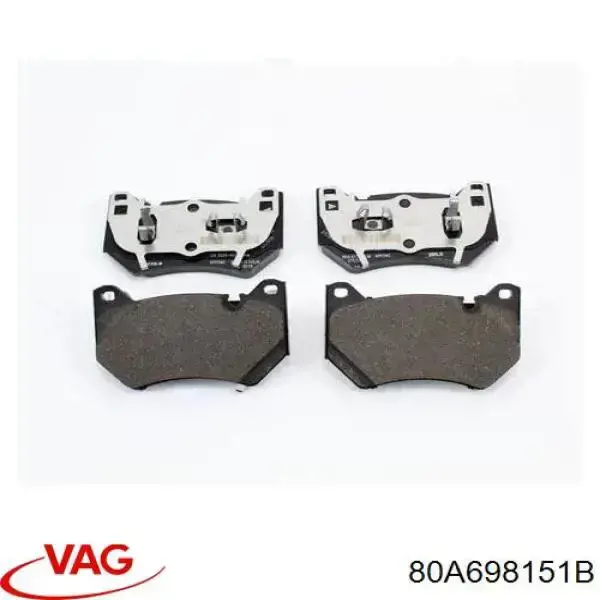 Comprar 80A698151B VAG Pastillas delanteras de freno