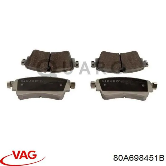 Comprar 80A698451B VAG Pastillas de freno traseras