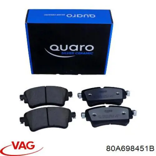 80A698451B VAG Pastillas freno traseras