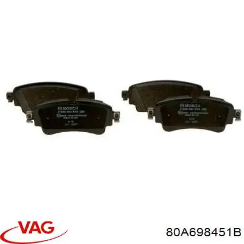 Pastillas traseras de freno VAG 80A698451B precio, desde 30,97 EUR