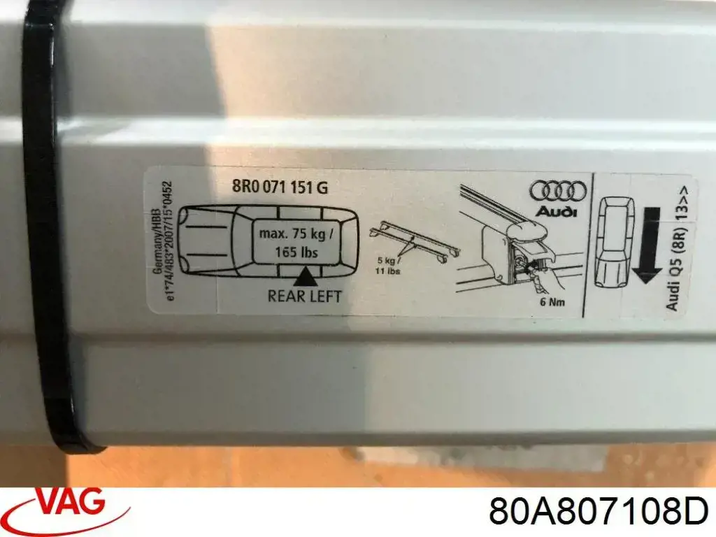 Parachoques delantero, parte derecha VAG 80A807108D precio, desde 126,94 EUR