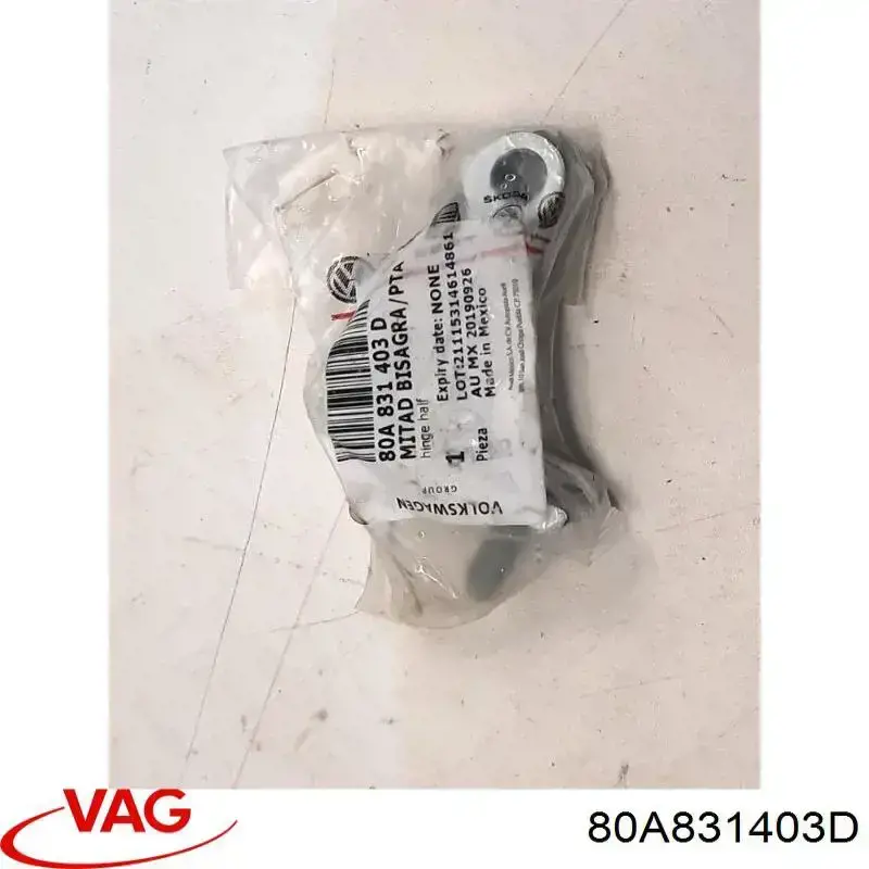 Bisagra de puerta delantera izquierda VAG 80A831403D precio, desde 20,52 EUR