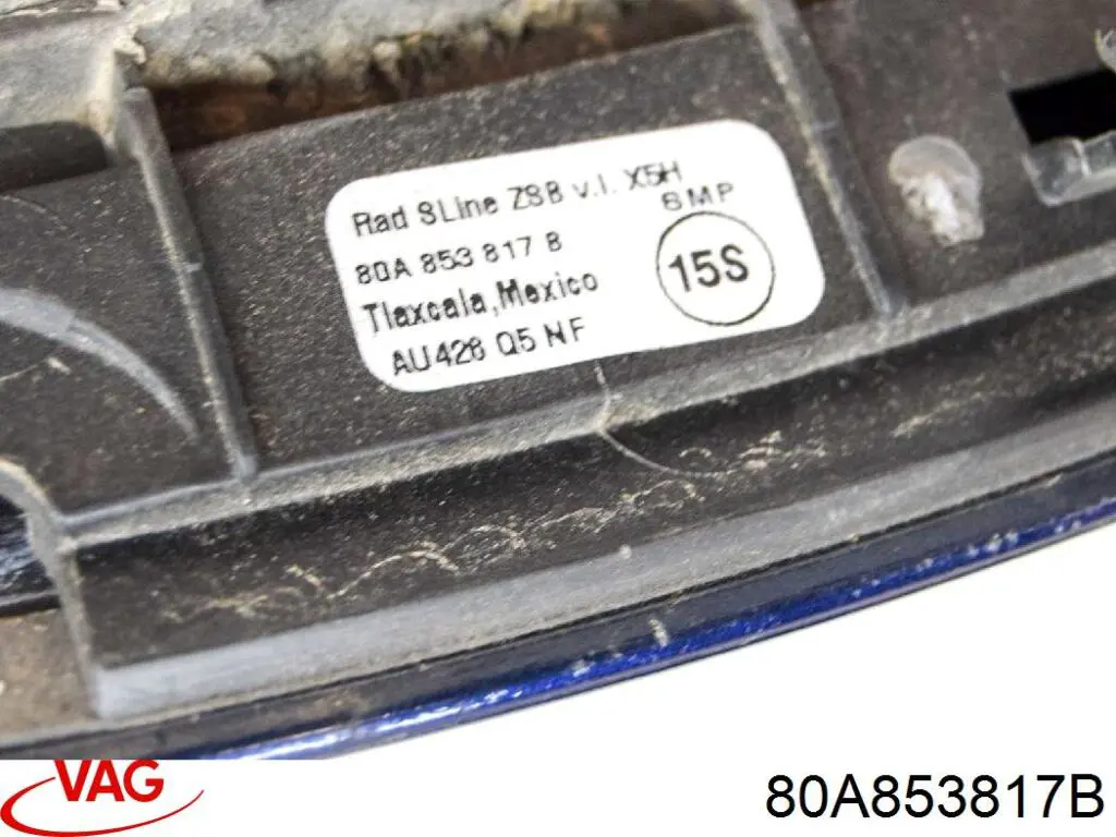 Extensión de la aleta trasera izquierda VAG 80A853817B precio, desde 221,61 EUR