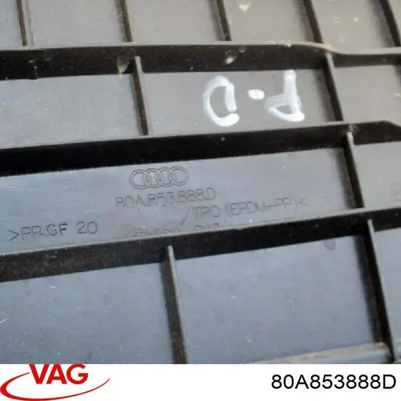 Comprar 80A853888D VAG Protector derecho del parachoques delantero