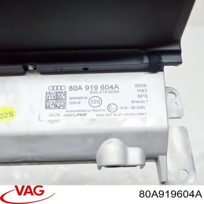 Comprar 80A919604A VAG Pantalla