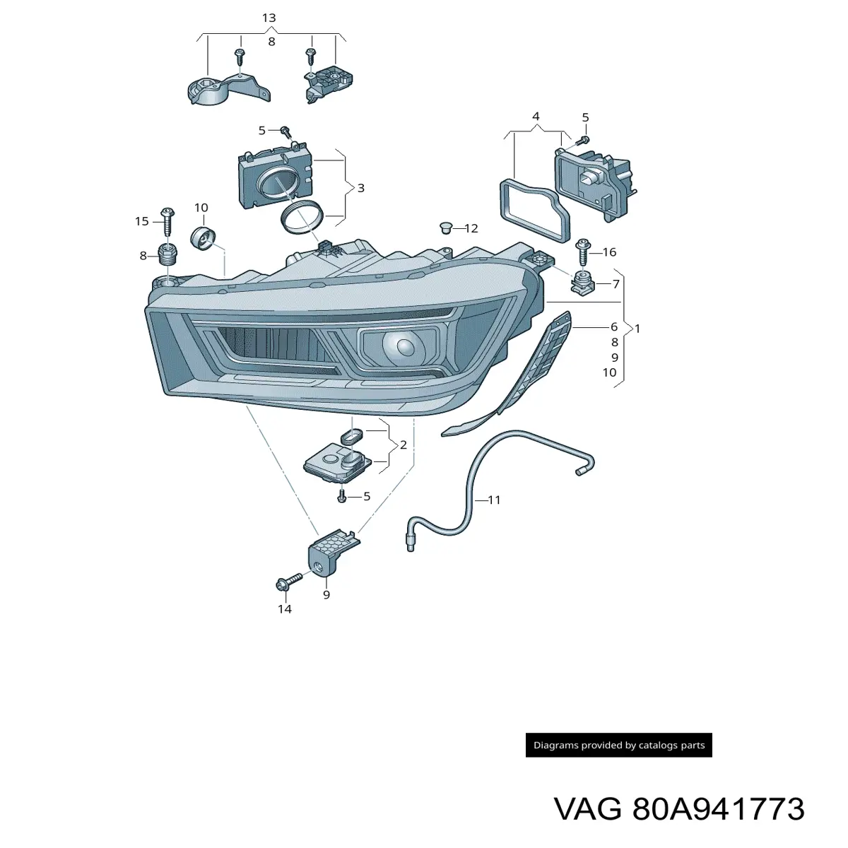 Faro VAG 80A941773 precio, desde 1061,48 EUR