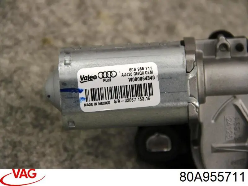 Motor del limpiaparabrisas trasero VAG 80A955711 precio, desde 126,32 EUR