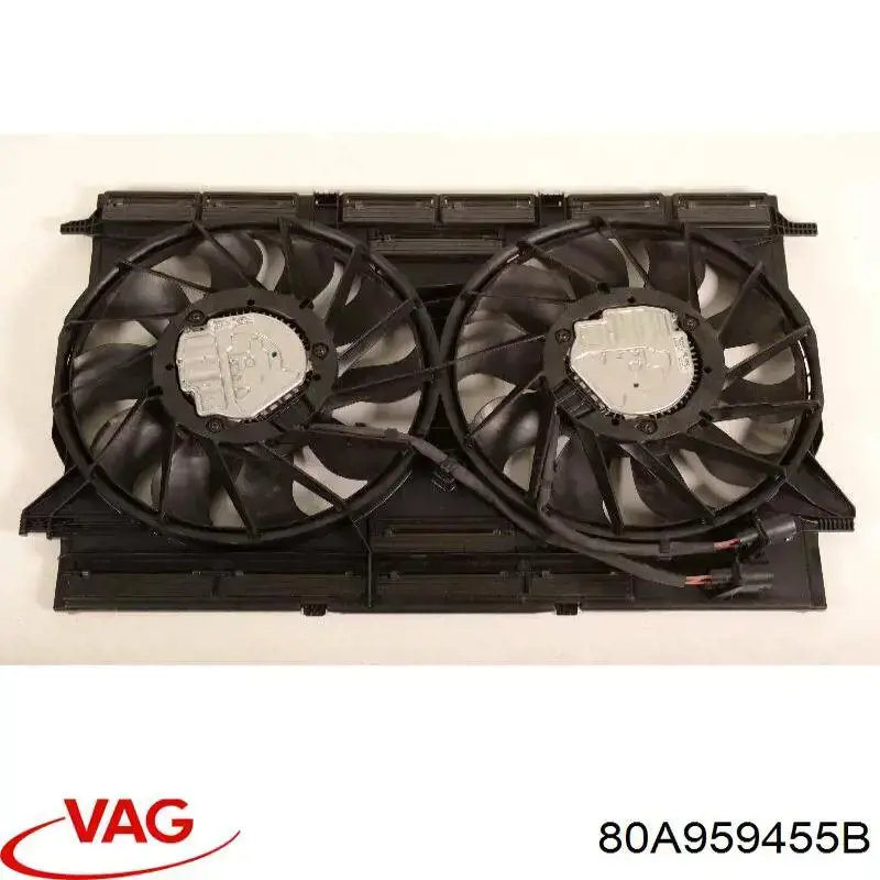 80A959455B VAG Ventilador de refrigeración completo derecho (motor y hélice)