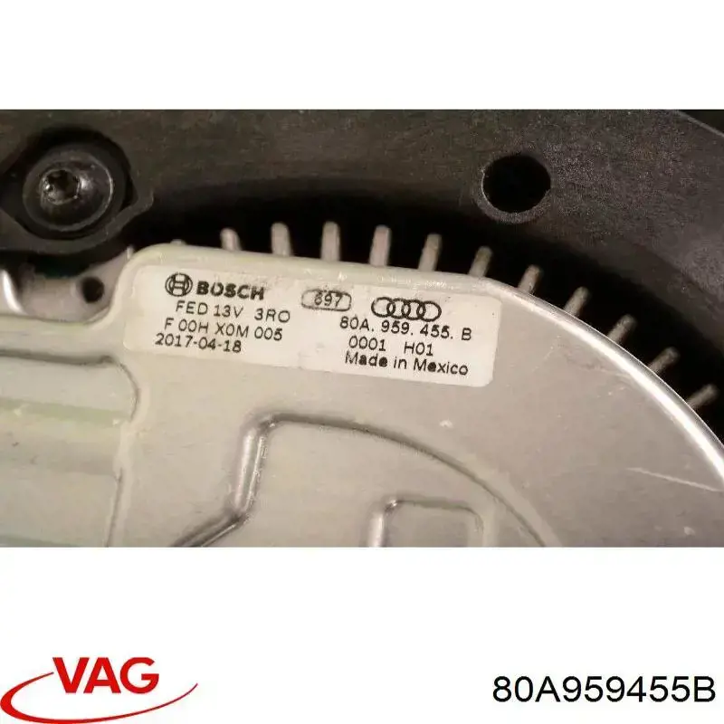 Ventilador de refrigeración completo derecho (motor y hélice) VAG 80A959455B precio, desde 736,16 EUR