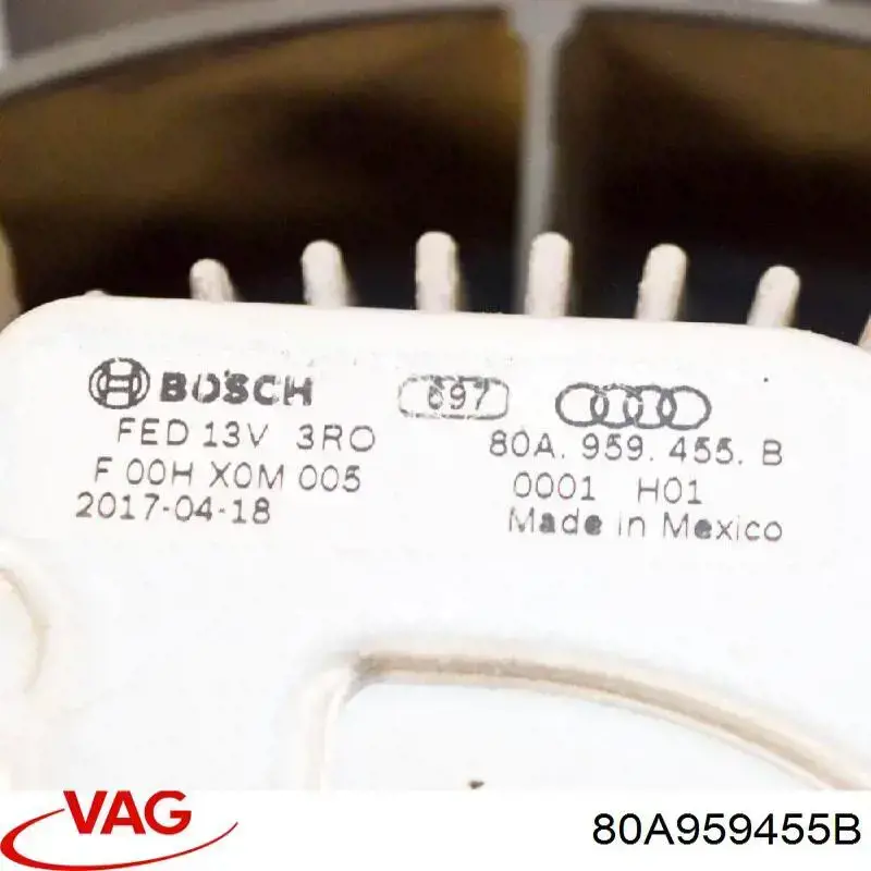 Comprar 80A959455B VAG Ventilador de refrigeración completo derecho (motor y hélice)