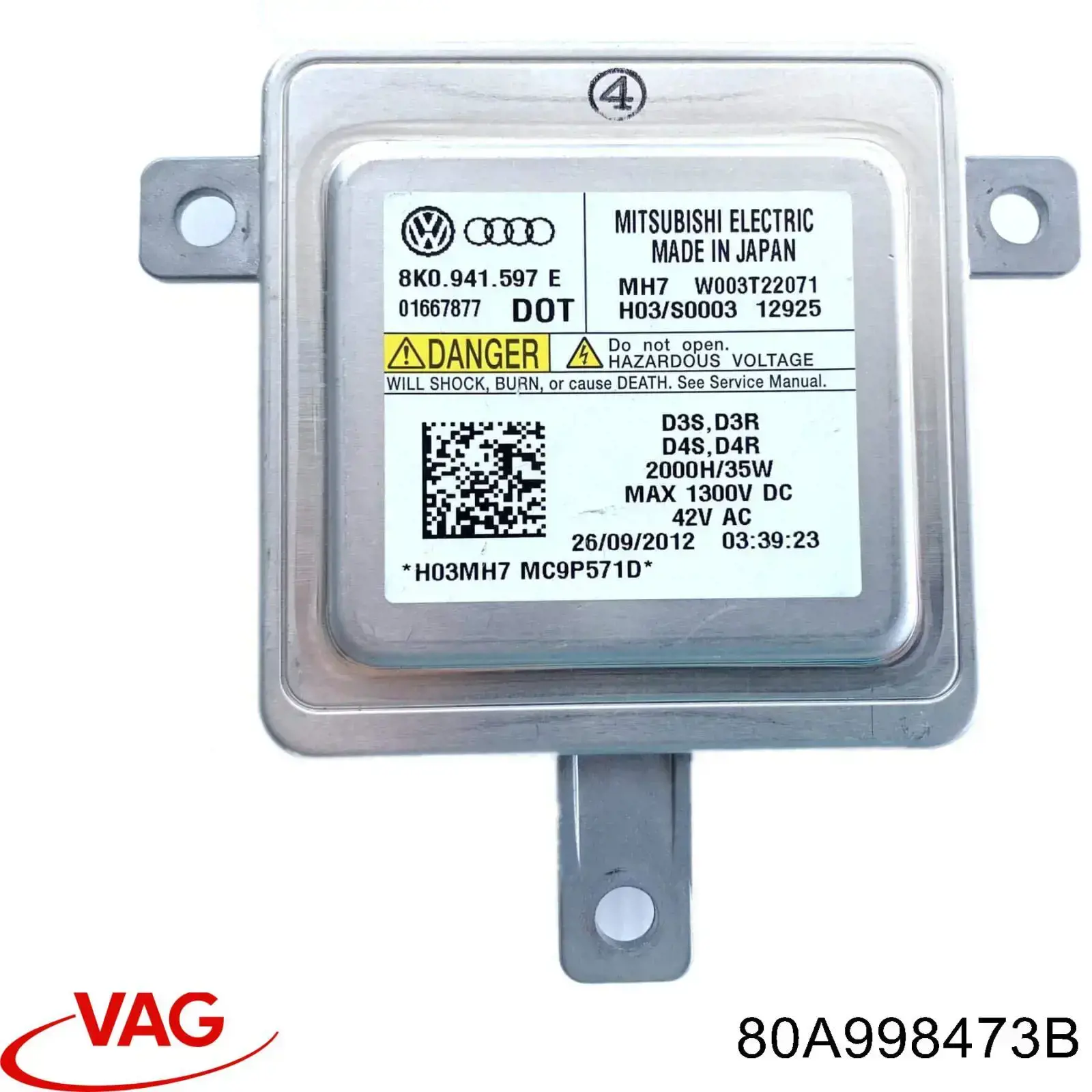 80A998473B VAG Módulo de control de luces de faros (ECU)