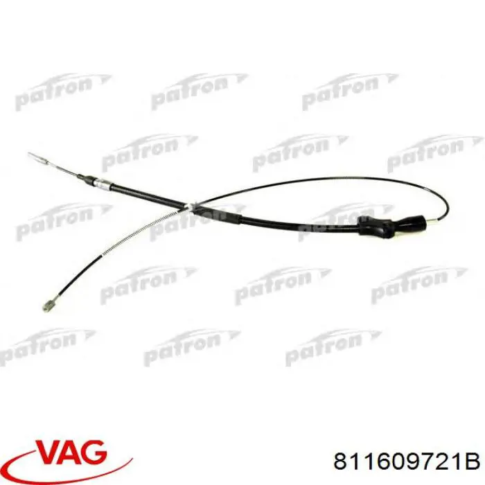 811609721B VAG cable de freno de mano trasero izquierdo