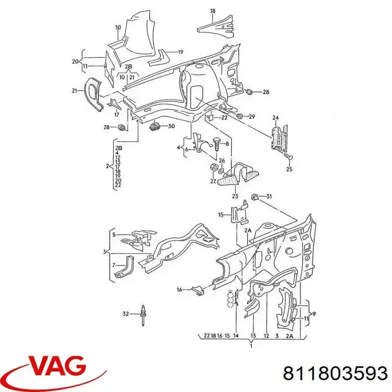  VAG 811803593 precio, desde 15,62 EUR