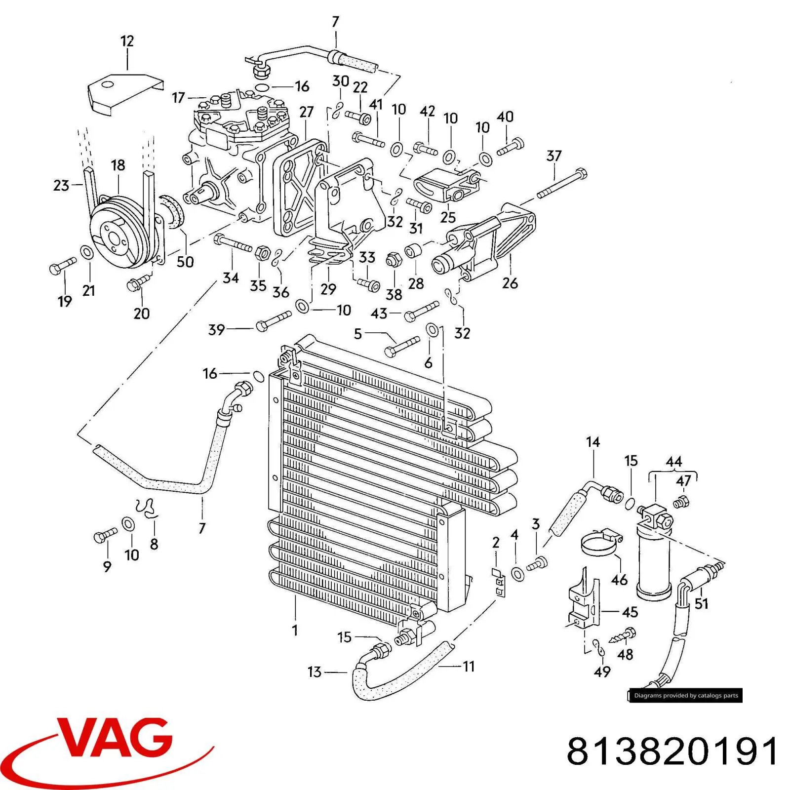 813820191 VAG receptor-secador del aire acondicionado