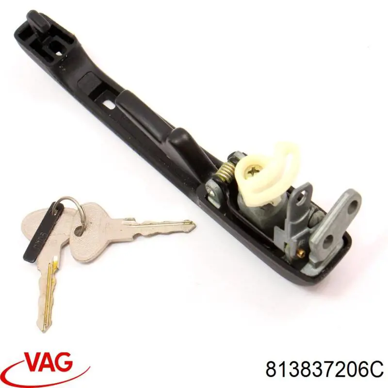 Manija exterior derecha de puerta delantera 813837206C VAG